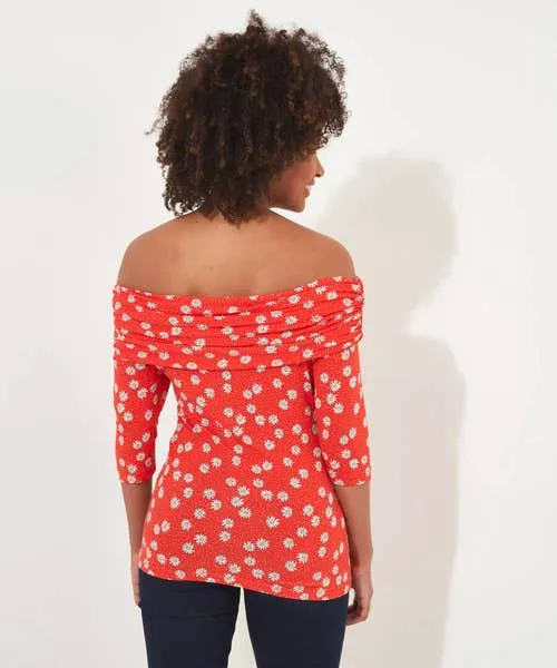 Tops Tunics and Blouses Apparel Ditsy Daisy Bardot Jersey Top Red Joebrowns Tops Tunics and Blouses Apparel Ditsy Daisy Bardot Jersey Top Red Joebrowns