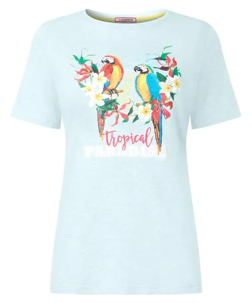 Tops Tunics and Blouses Apparel Joebrowns Tropical Paradise Tee Blue Tops Tunics and Blouses Apparel Joebrowns Tropical Paradise Tee Blue