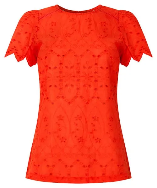 Tops Tunics and Blouses Joyful Broderie Top Orange 8211 Joebrowns Apparel Tops Tunics and Blouses Joyful Broderie Top Orange 8211 Joebrowns Apparel