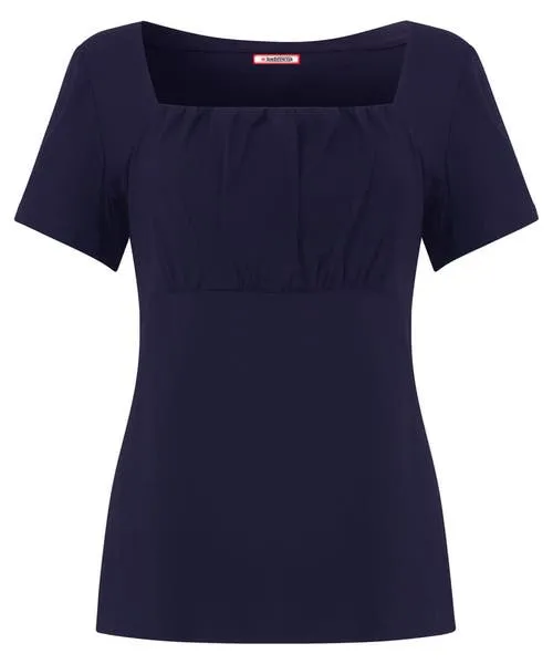 Tops Tunics and Blouses Minnie Ruched Front Jersey Top NavyPink 8211 Joebrowns Apparel Tops Tunics and Blouses Minnie Ruched Front Jersey Top NavyPink 8211 Joebrowns Apparel