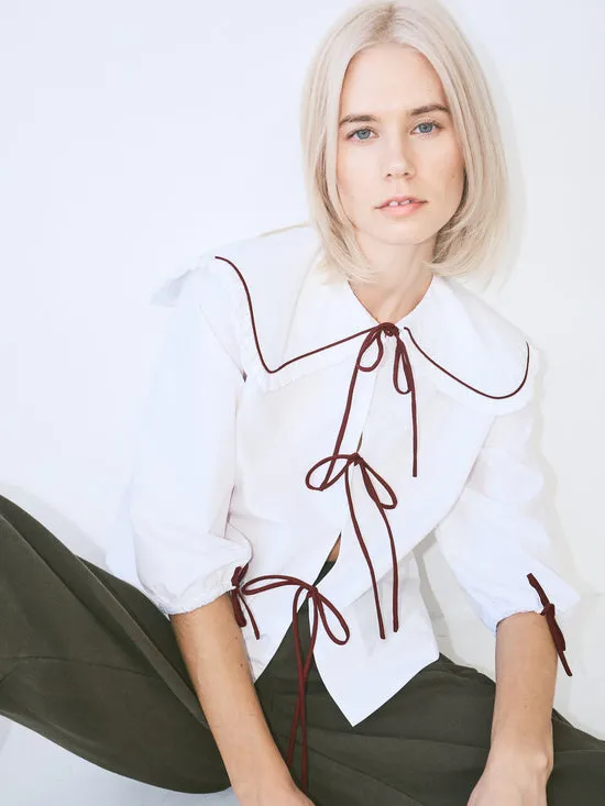 Tops Women Airi Blouse White Lisa Says Gah