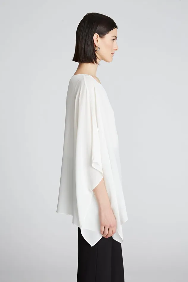 Tops Women Halston Wendy Top In Crepe De Chine Chalk