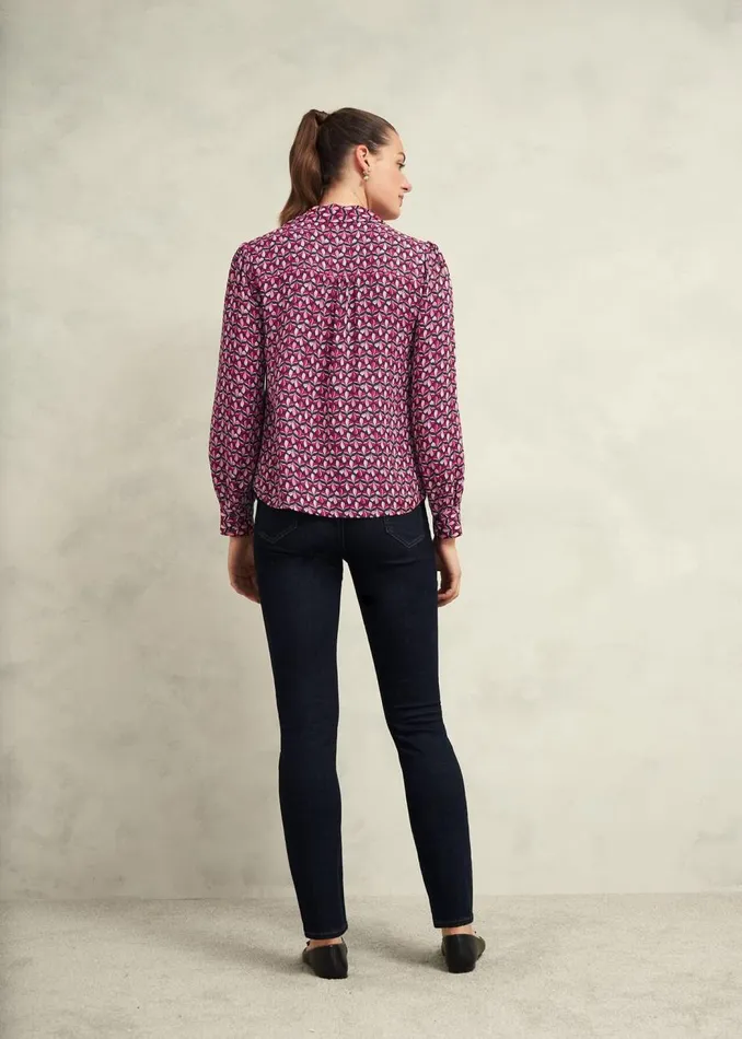 Tops Women HOBBS Abigail Blouse Pink Multi