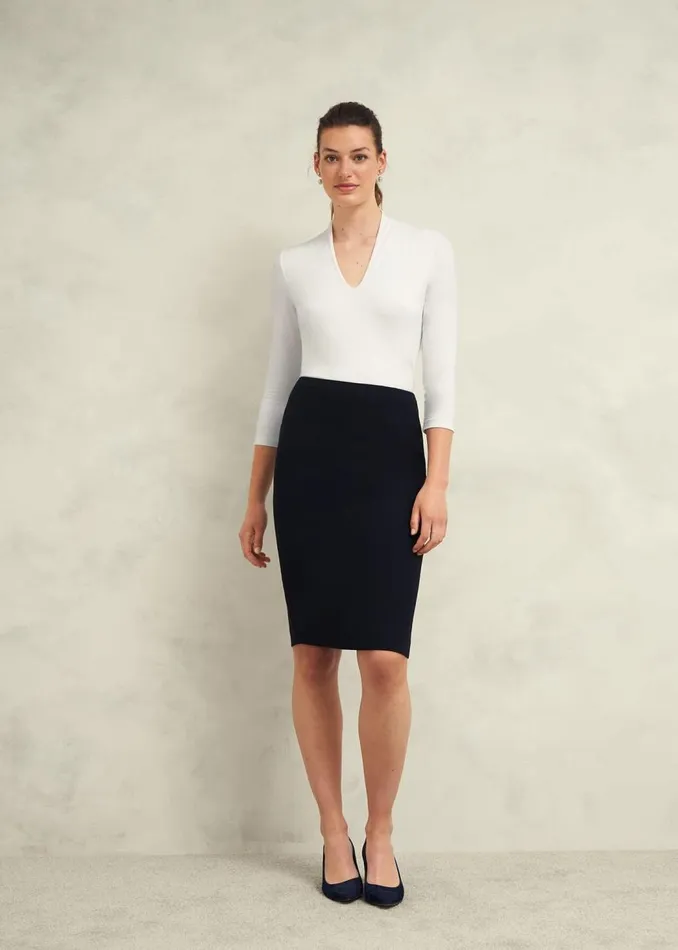 Tops Women HOBBS Aimee Double Fronted Top Ivory