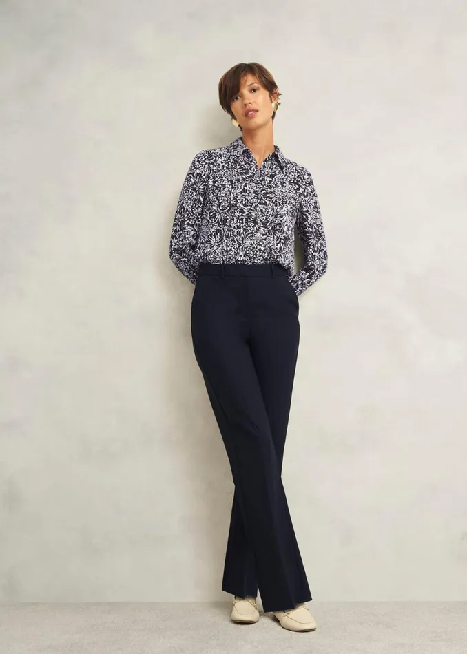 Tops Women HOBBS Astraea Shirt Navy Ivory