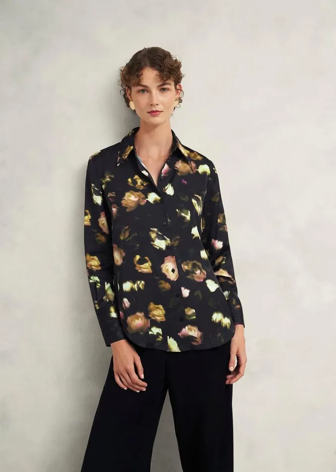 Tops Women HOBBS Eden Shirt Black Multi