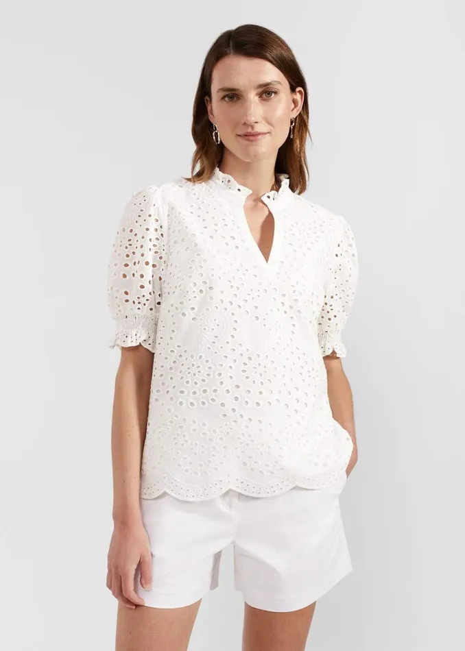Tops Women HOBBS Isabelle Blouse White