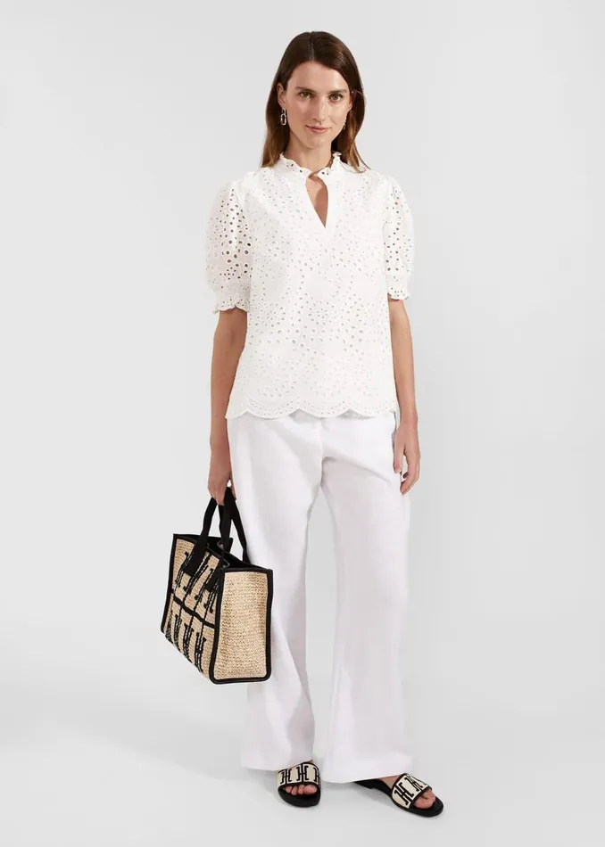 Tops Women HOBBS Isabelle Blouse White