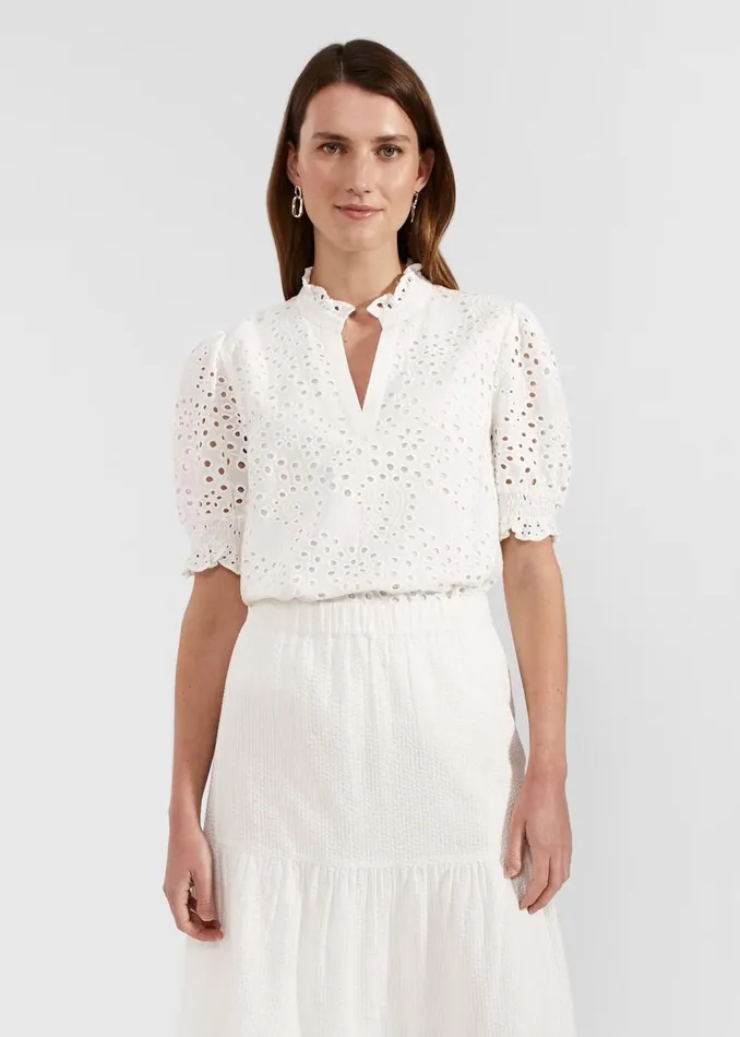 Tops Women HOBBS Isabelle Blouse White