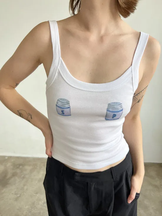Tops Women Lisa Says Gah Harley Tank Salt U0026 Pepper