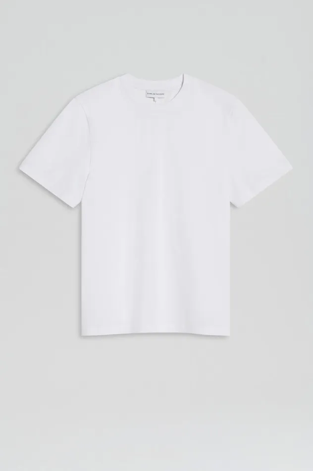 Tops Women MERCERISED LOOSE FIT TSHIRT WHITE Scanlan Theodore Tops Women MERCERISED LOOSE FIT TSHIRT WHITE Scanlan Theodore