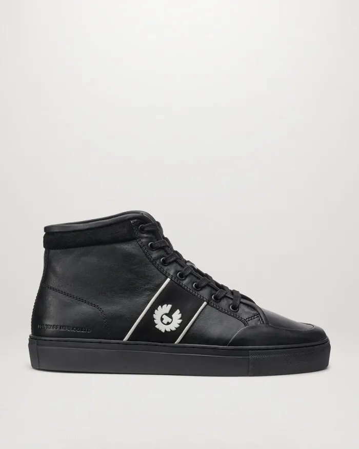Trainers Men Belstaff Phoenix High Top Sneakers Black