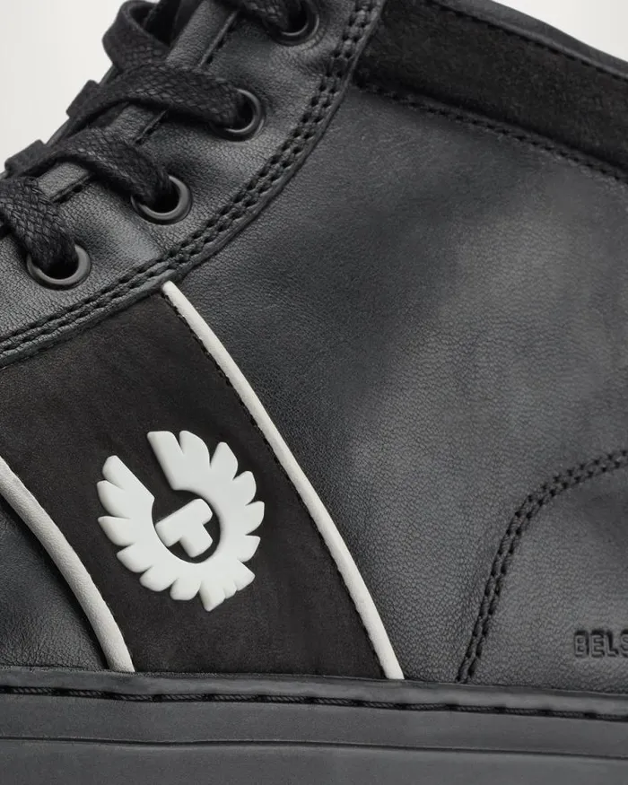 Trainers Men Belstaff Phoenix High Top Sneakers Black Trainers Men Belstaff Phoenix High Top Sneakers Black