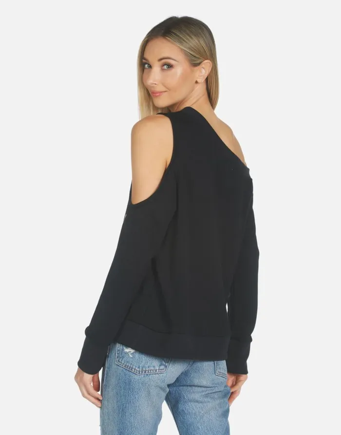 Trinidy Leopard Lip Black Women039s Lauren Moshi Long Sleeve
