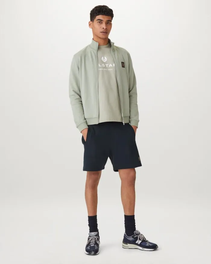Trousers Men Belstaff Belstaff Sweatshorts Dark Ink Trousers Men Belstaff Belstaff Sweatshorts Dark Ink