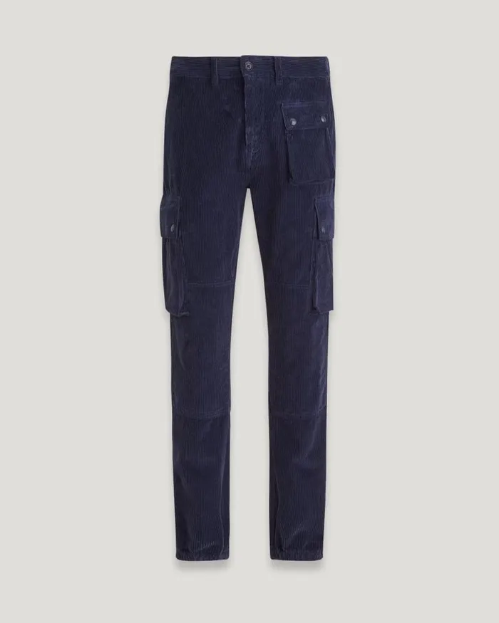 Trousers Men Belstaff Trialmaster Cargo Trousers Dark Ink
