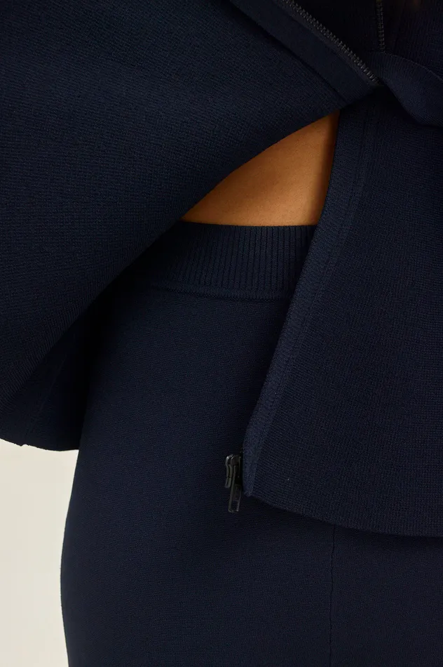 Trousers MICRO CREPE CROP TROUSER NAVY 8211 Scanlan Theodore Women Trousers MICRO CREPE CROP TROUSER NAVY 8211 Scanlan Theodore Women
