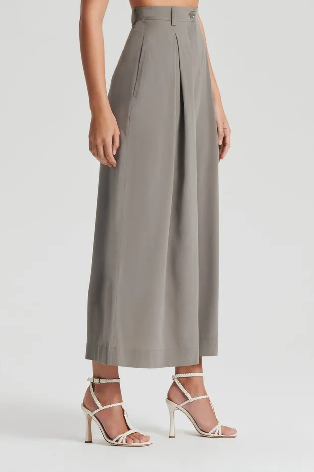 Trousers SILK CROP TROUSER TAUPE 8211 Scanlan Theodore Women Trousers SILK CROP TROUSER TAUPE 8211 Scanlan Theodore Women