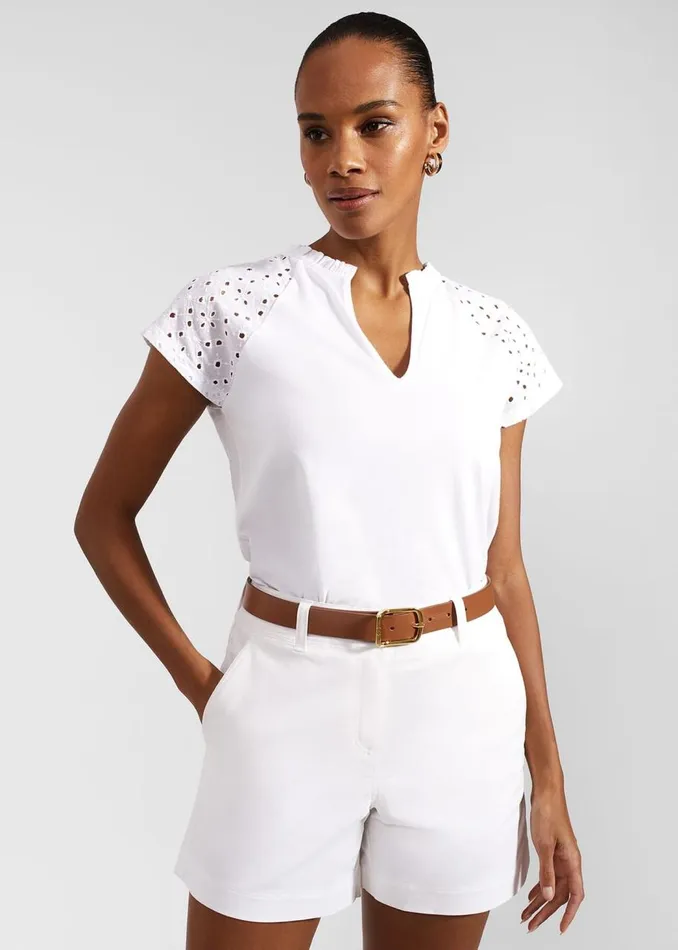 Trousers Women HOBBS Carla Shorts White