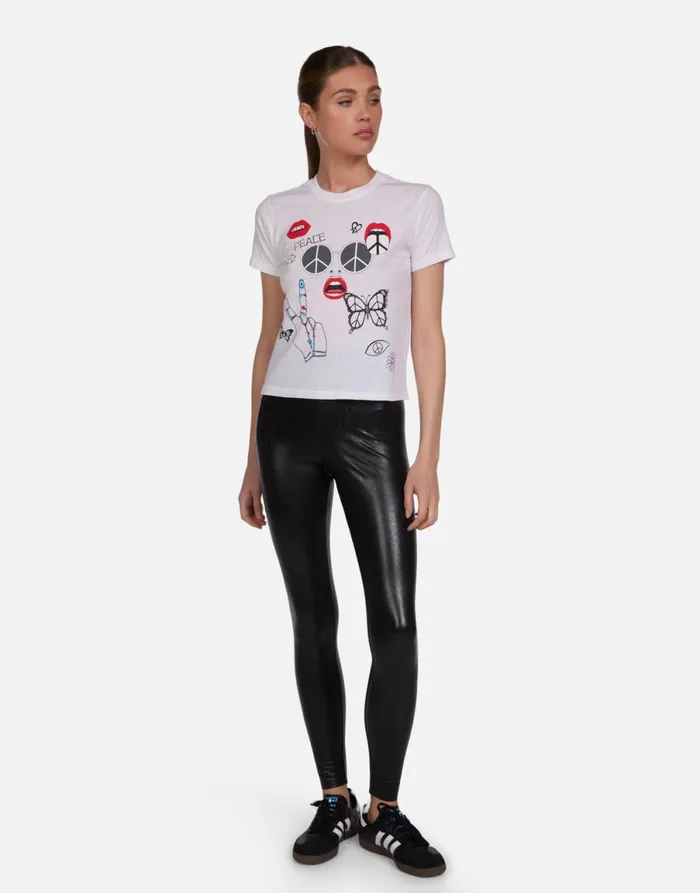 Ursula Peace Elements White Women039s Lauren Moshi Short Sleeve