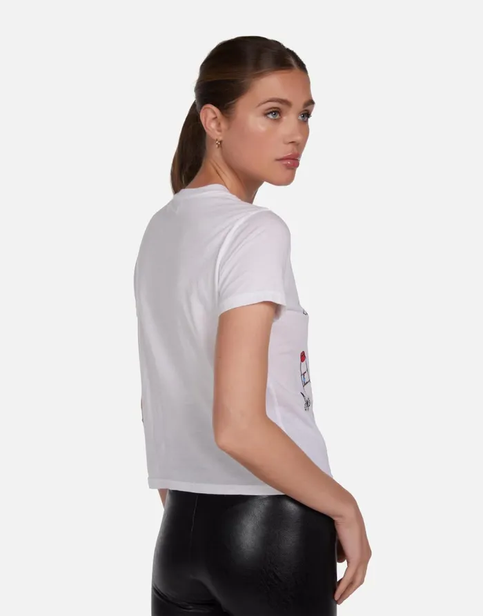 Ursula Peace Elements White Women039s Lauren Moshi Short Sleeve