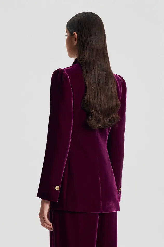 VELVET JACKET MULBERRY Women Jackets Scanlan Theodore VELVET JACKET MULBERRY Women Jackets Scanlan Theodore