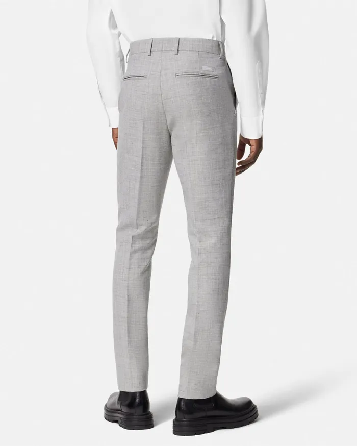 Versace Blazers and Suits Men WoolBlend Formal Pants Gray