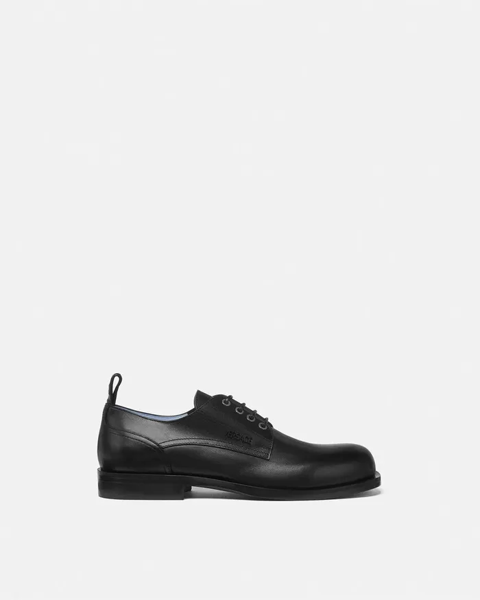 Versace Derby Shoes Men Metropoli Derby Shoes Black