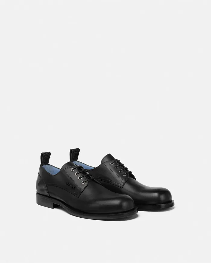 Versace Derby Shoes Men Metropoli Derby Shoes Black