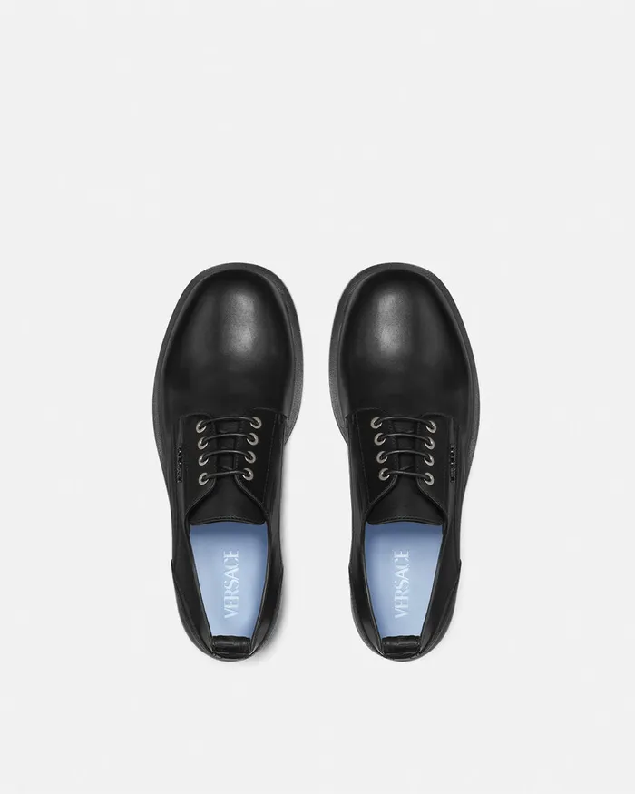 Versace Derby Shoes Men Metropoli Derby Shoes Black