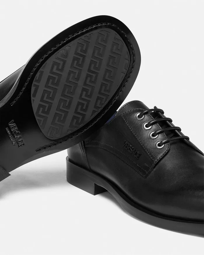 Versace Derby Shoes Men Metropoli Derby Shoes Black