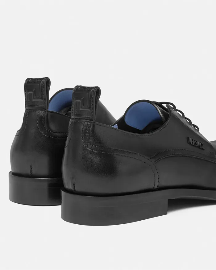 Versace Derby Shoes Men Metropoli Derby Shoes Black