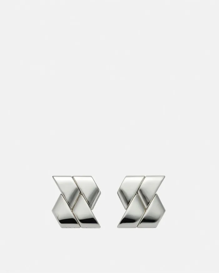 Versace Earrings Women Bind Earrings Silver