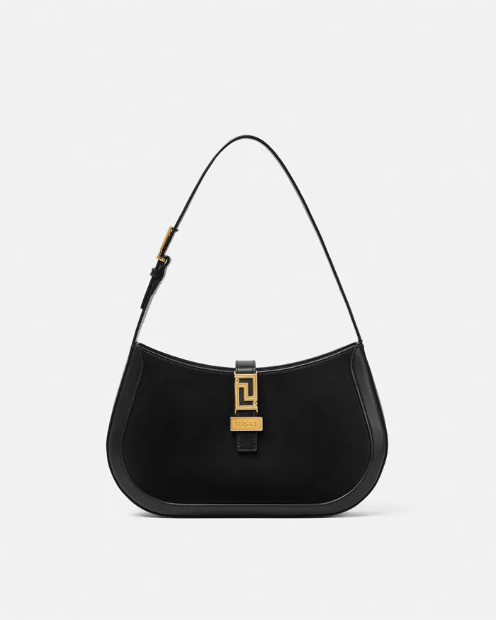 Versace Greca Goddess Women Greca Goddess Hobo Bag Blackgold
