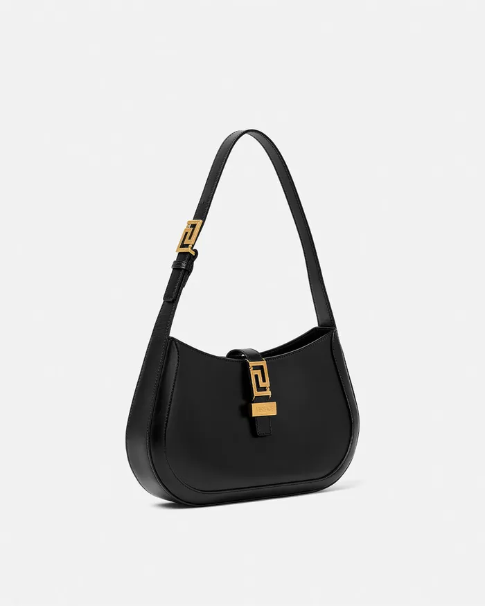 Versace Greca Goddess Women Greca Goddess Hobo Bag Blackgold