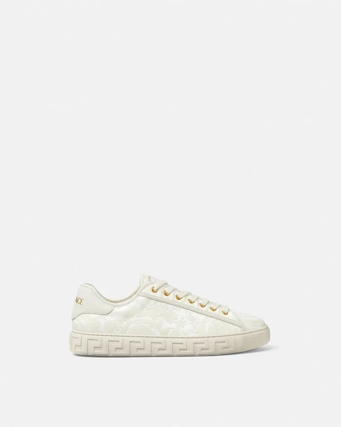 Versace Greca Men Barocco Greca Sneakers Whiteprint