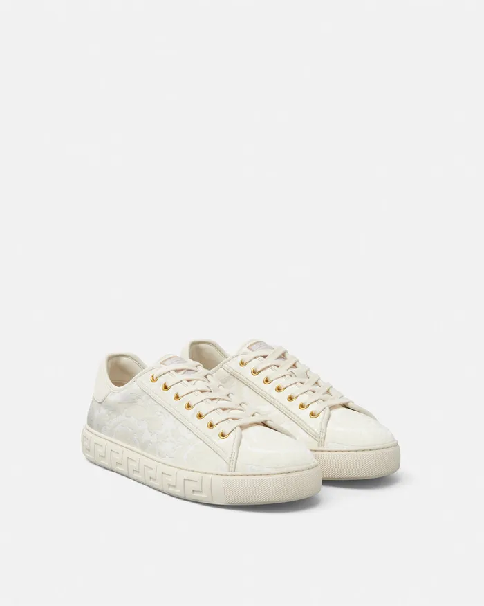 Versace Greca Men Barocco Greca Sneakers Whiteprint
