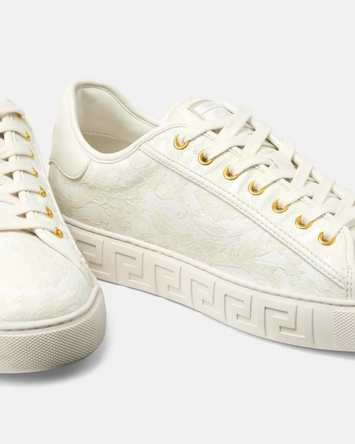 Versace Greca Men Barocco Greca Sneakers Whiteprint