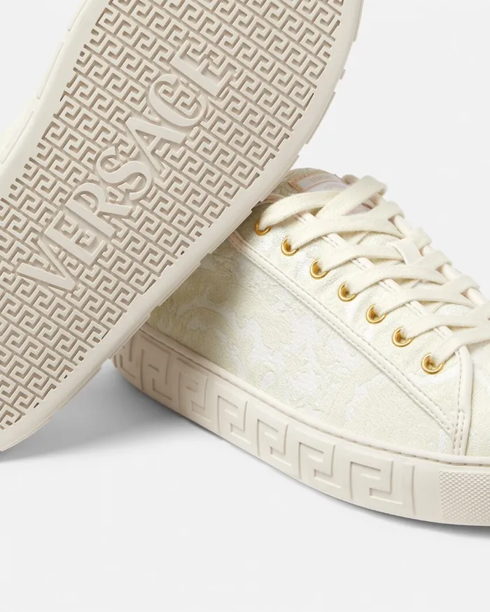 Versace Greca Men Barocco Greca Sneakers Whiteprint