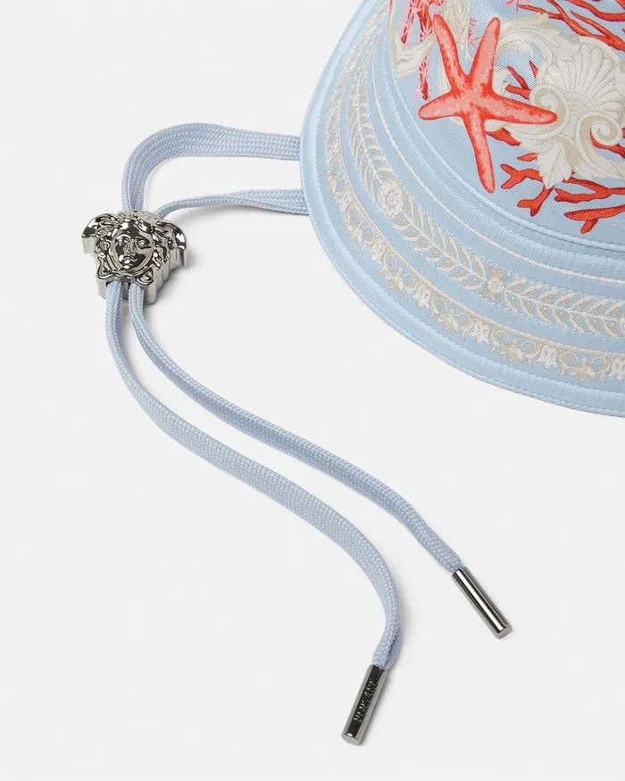 Versace Hats and Caps WomenMen Barocco Sea Bucket Hat Blueprint
