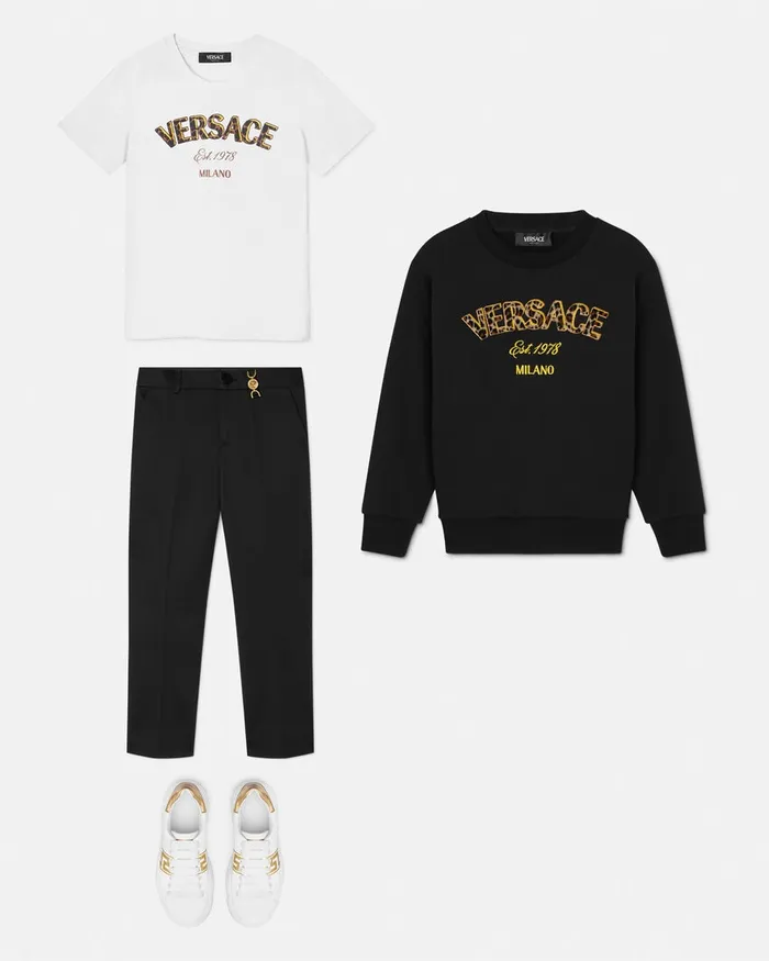 Versace Knitwear and Sweatshirts Kids Wild Stamp Sweatshirt Black