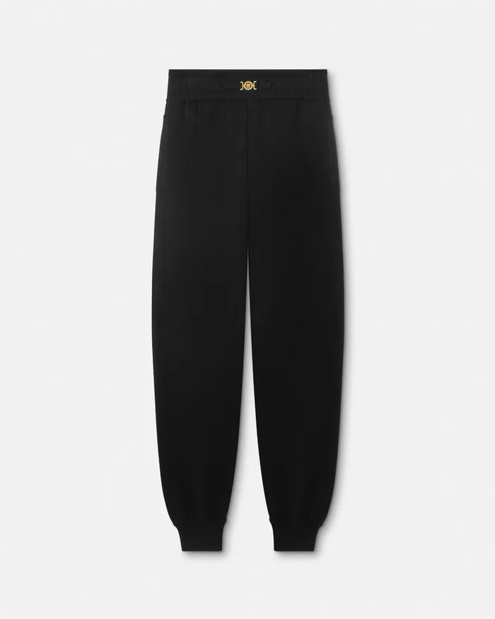 Versace Knitwear Men CashmereBlend Knit Sweatpants Black
