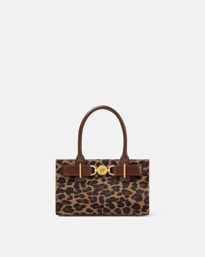 Versace Medusa 03995 Women Leopard Medusa 03995 Small Tote Bag Animalier