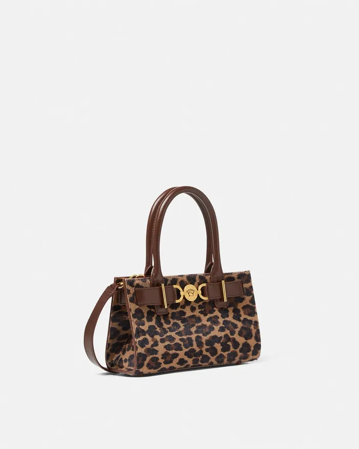 Versace Medusa 03995 Women Leopard Medusa 03995 Small Tote Bag Animalier