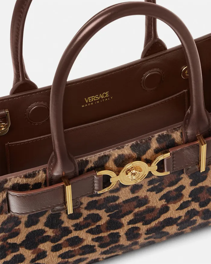Versace Medusa 03995 Women Leopard Medusa 03995 Small Tote Bag Animalier