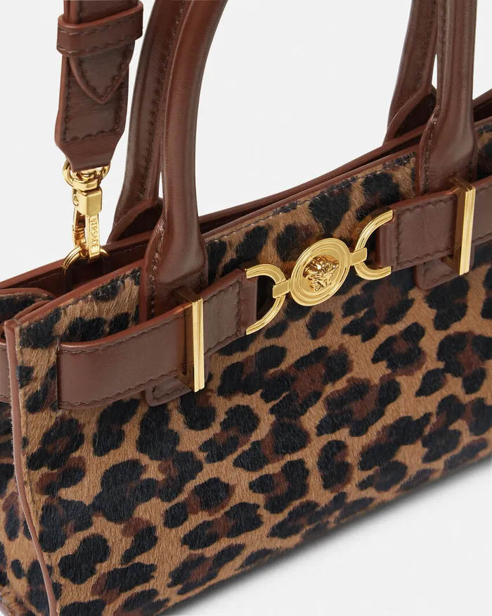 Versace Medusa 03995 Women Leopard Medusa 03995 Small Tote Bag Animalier