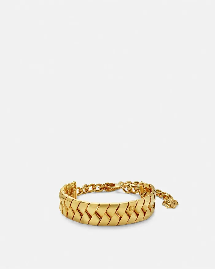 Versace Necklaces Women Bind Choker Light Gold