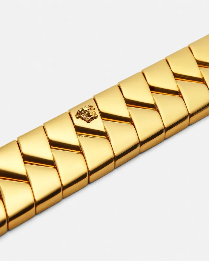 Versace Necklaces Women Bind Choker Light Gold