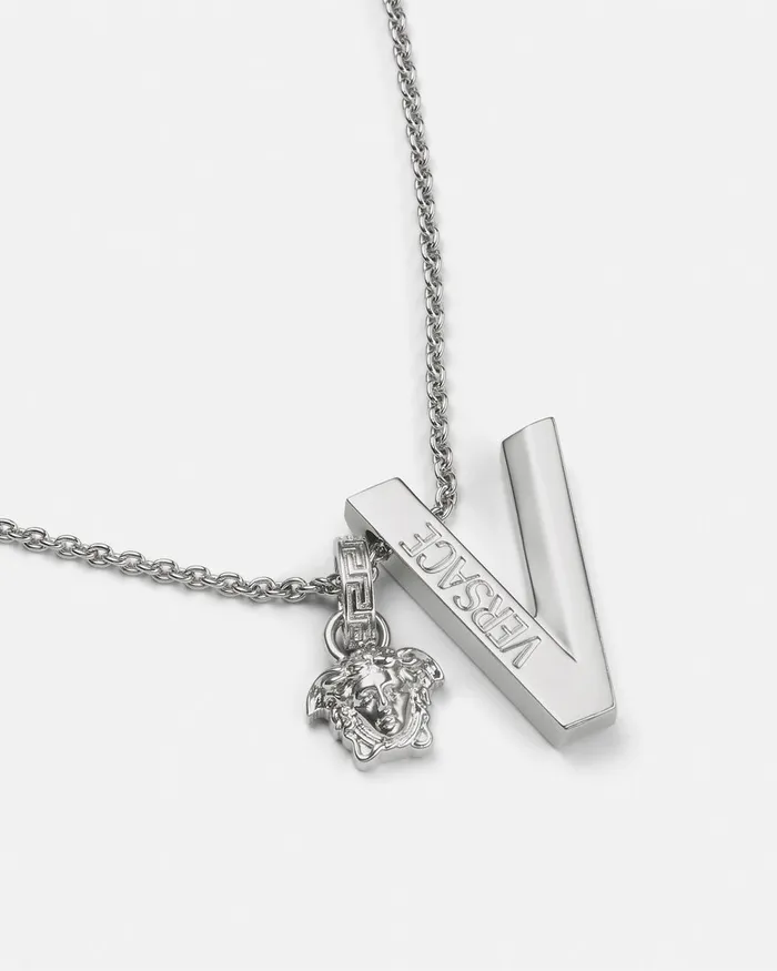 Versace Necklaces WomenMen V2025 Chain Necklace Silver