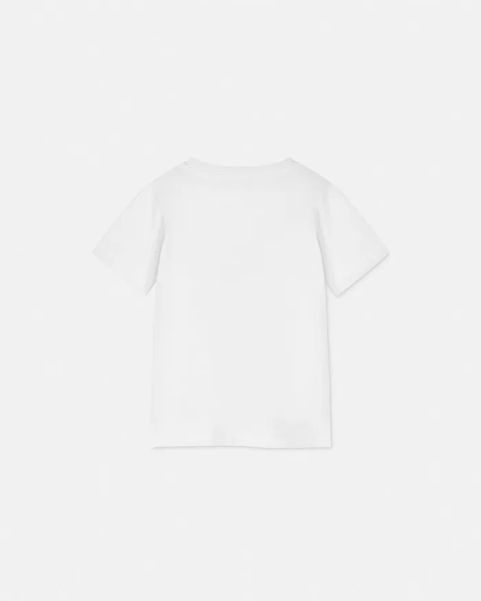 Versace Shirts and Tshirts Kids Falling Flowers Logo TShirt Whiteprint